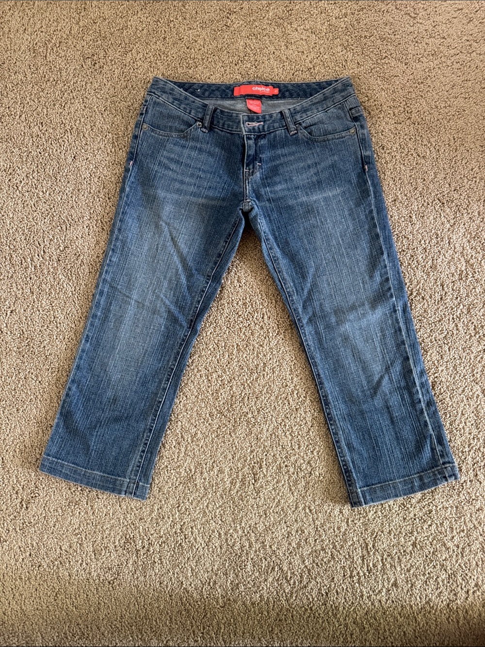 Choice by Calvin Klein Capri Jeans in Medium Blue - Women